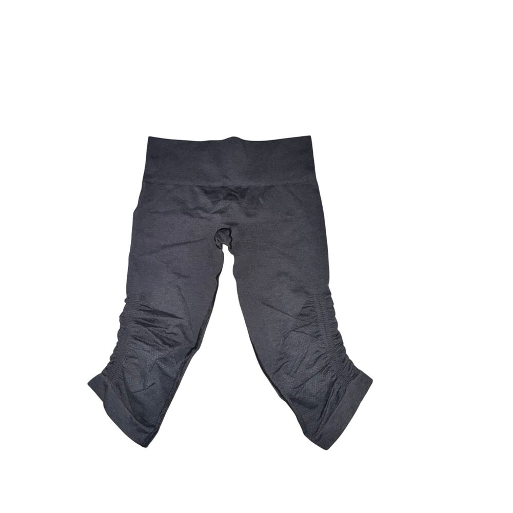 Lululemon Ebb And Flow Crop II Women's Size 8 Deep Coal Gray Seamless Mid Rise